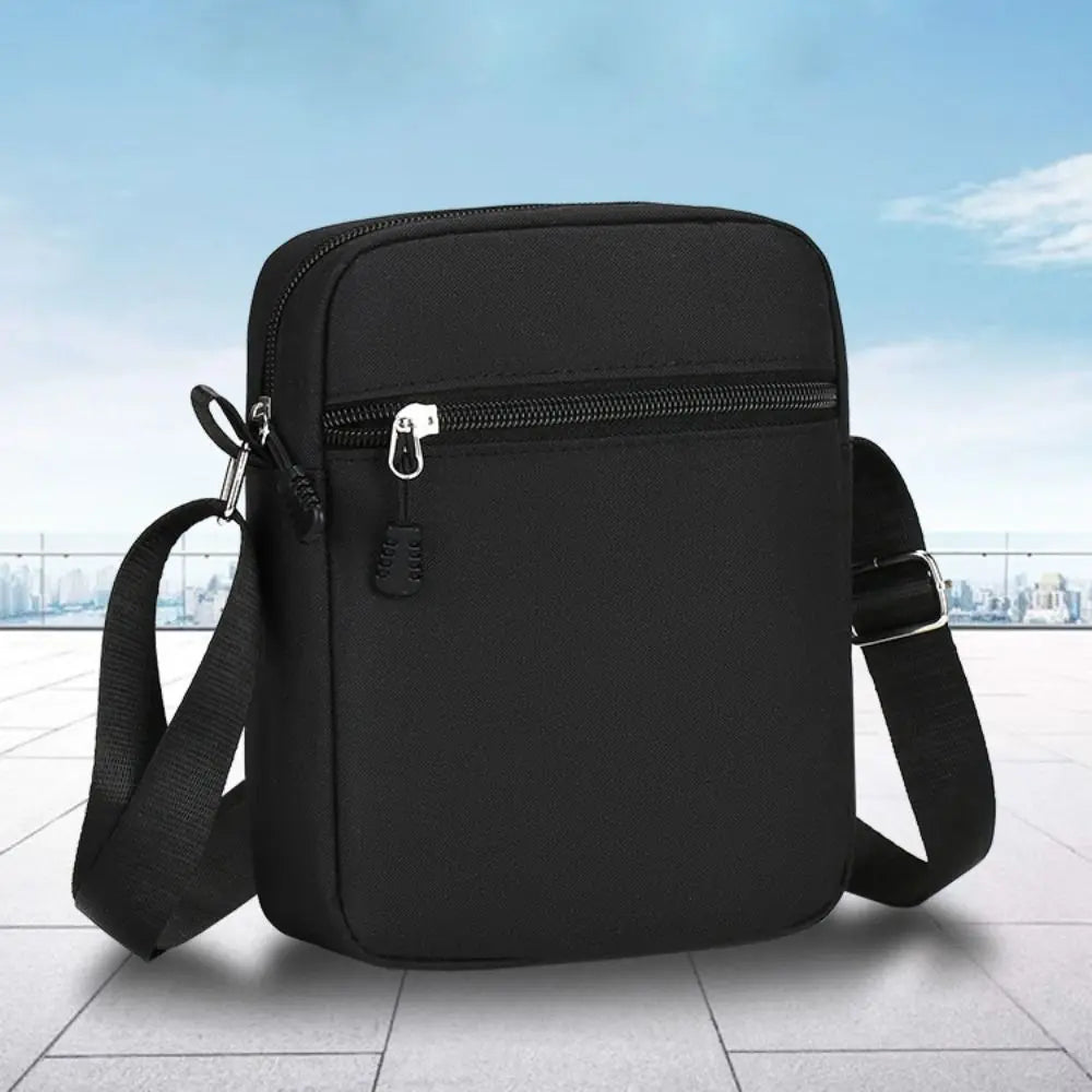Oxford Shoulder Bag Durable Mini Black Mobile Phone Bag Waist Pack Men