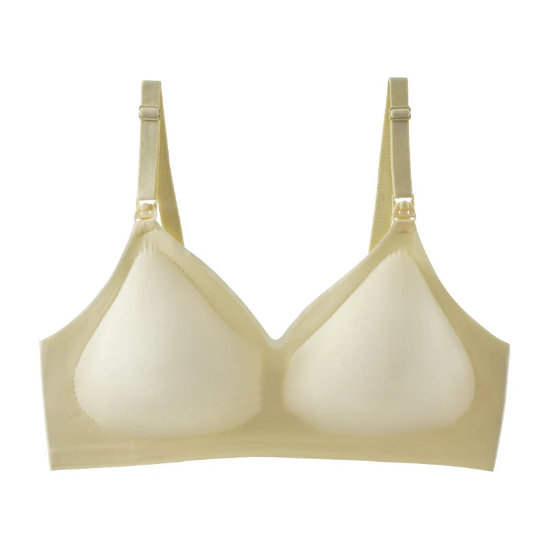 Leopard Print Underwear For Pregnant Women, Comfortable Gathering, Anti Sagging Chest, No Steel Ring, Nursing Underwear