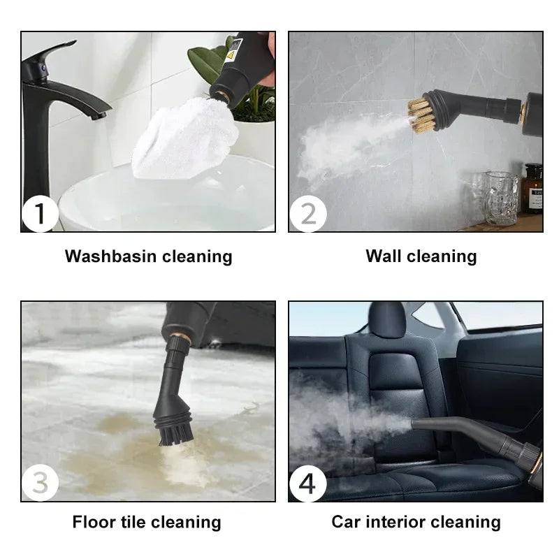 High And Temperature Handheld Steam Cleaners Air Conditioner Kitchen Hood Car Steam Clean Machine Floor and More Cleaning