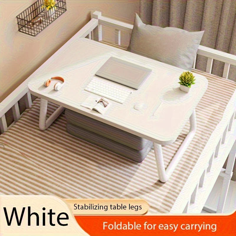 1pc Portable Ergonomic Cork Lap Desk with Bamboo Finish, Work Ergonomic Stand,Foldable Desk Design,Stable Desk Design