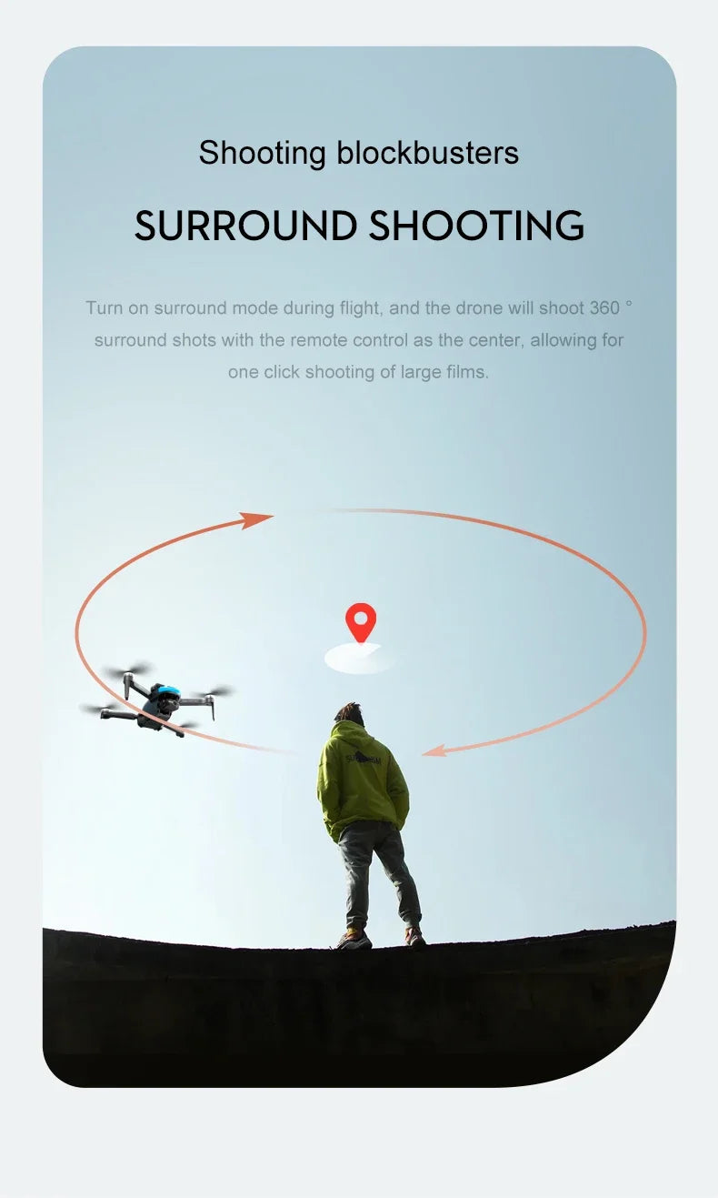 NEW S9S MAX MINI Drone 4K 2-Axis PTZ HD Dual Camera Laser Obstacle Avoidance Brushless Motor GPS 5G WIFI RC FPV Quadcopter Toys