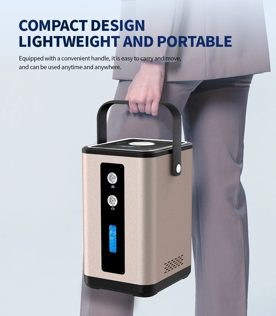 Portable Hydrogen Generator H2 Inhalation Machine 450ML Home Use Hydrogen Water Maker Hydrogen Molecule Wellness Free Backpack