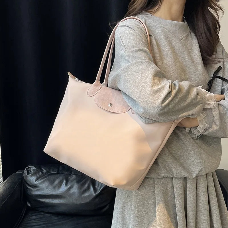Women's shoulder bag new large-capacity tote bag armpit bag female Longxiang bag fashionable handbag