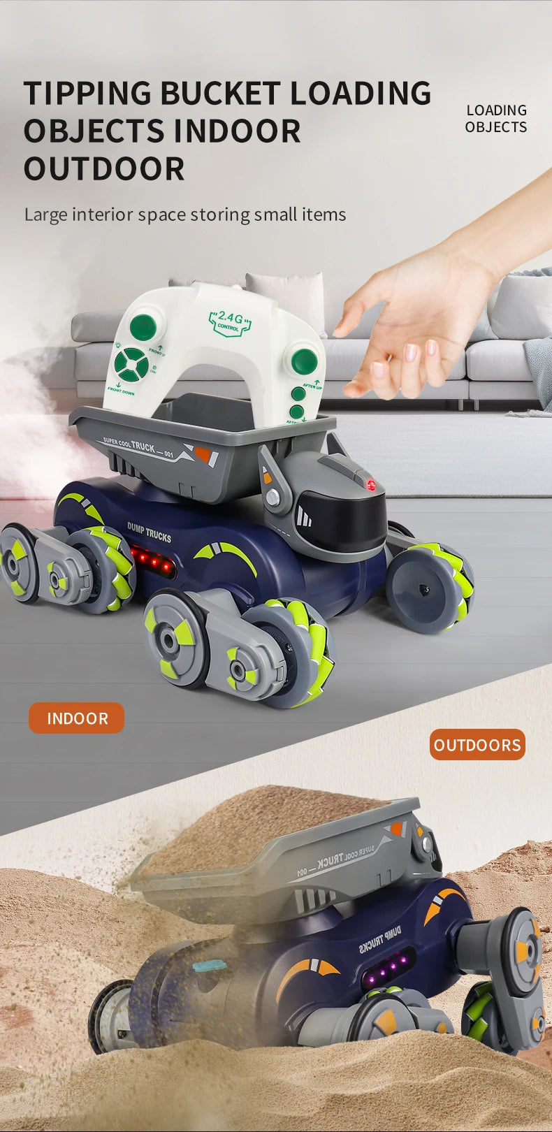 Rc Stunt Car 8-Wheel Mechanical Robot Dog with Lights Spray for Kids Remote Gesture Sensing Control Electronic Pet Toy Car