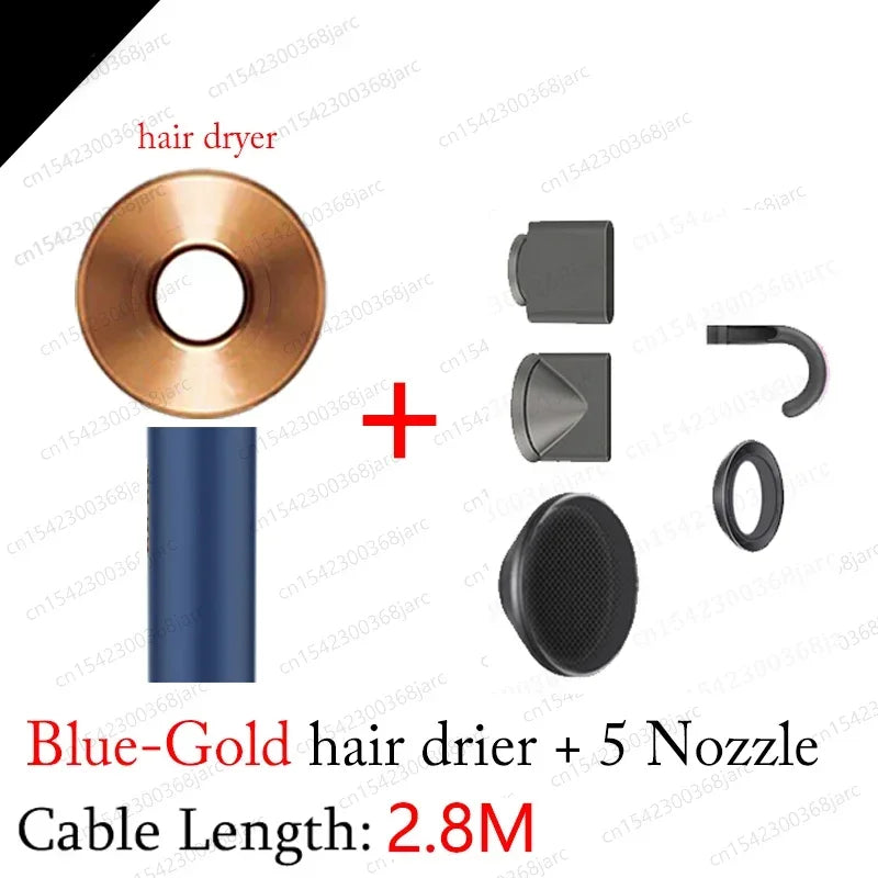 SenCiciMen Professinal Hair Dryer Negative Ion Blow Dryer Quick Dry Leafless Hairdryer Salon Home Constant Temperature Hair Care