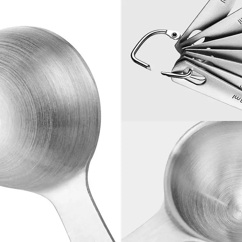 6/9/11Pcs Measuring Spoons Set Stainless Steel Seasoning Coffee Scoop Measuring Spoon With Scale Kitchen Baking Measuring Tools