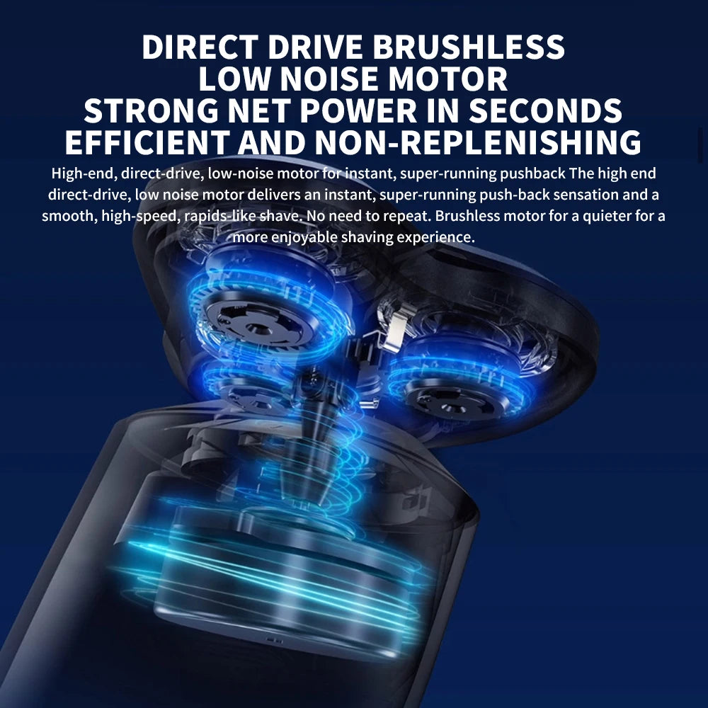 XIAOMI MIJIA Electric Shaver S700 Portable Flex Razor 3 Head Shaving IPX7 Waterproof Washable Beard Trimmer Trimer Cutter 30 day