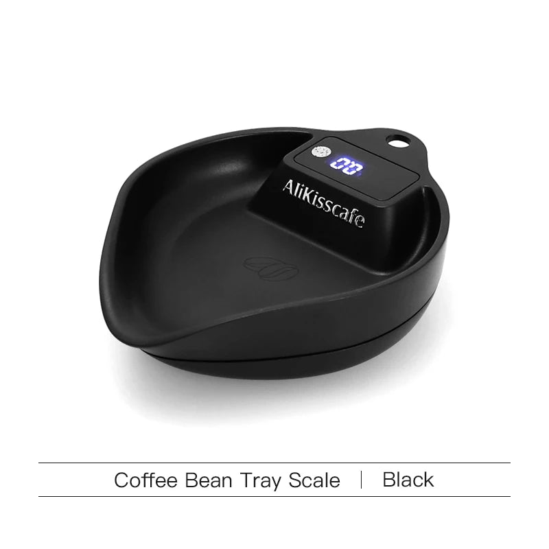 AliKisscafe Coffee Scale Electronic Bean Measuring Scale ABS Espresso Weighing Display Tray Spray 0.1g Kitchen Barista Accessory