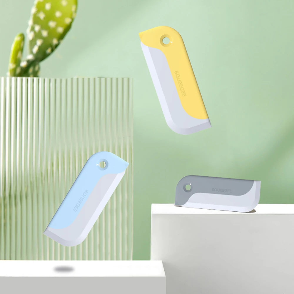 Soft Silicone Glass Wiper Scraper Bathroom Glass Cleaning Tools for Kitchen Car Mirror Cleaner Squeegee Window Cleaning Brush