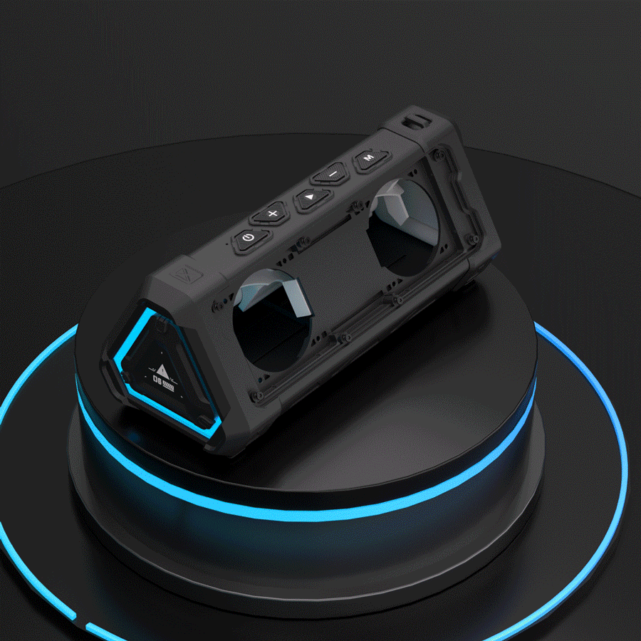 MLOVE P3 Outdoor Bluetooth Speaker, 40W Output Power Bluetooth 5.3 Speaker ,Stereo Sound IPX7 Waterproof,Micro SD Card,RGB Light