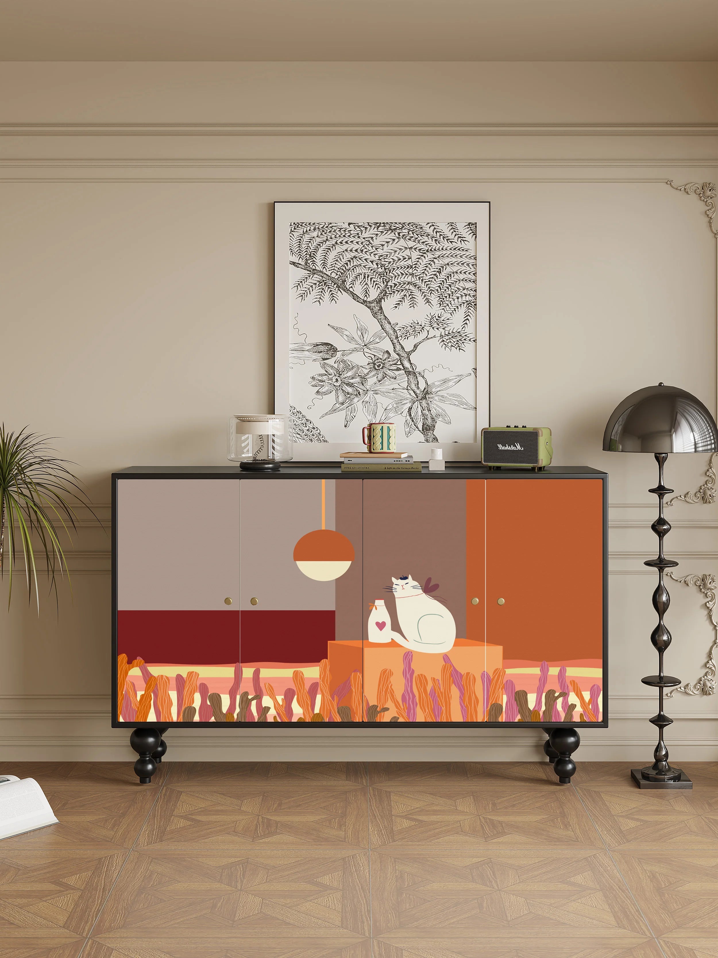 Nordic Perfume Living Room Cabinets Mid Century Craft Luxury Wood Living Room Cabinets Storage Garden Vitrina Trendy Furniture