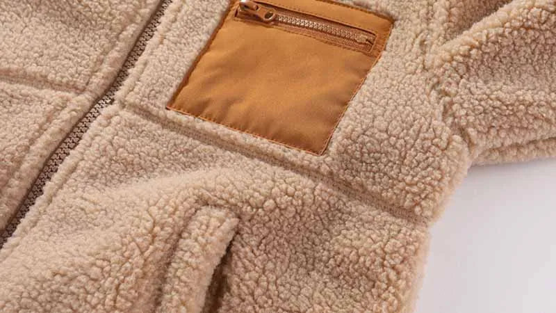 1 2 3 4 5 6 7 Years Boys Jacket Autumn Winter Warm Fleece Baby Coats New Fashion Zipper Children's Outerwear Plush Kids Clothes