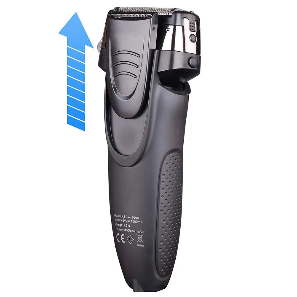 Surker Electric Shaver for Men Rechargeable Intelligent Reciprocating Type Razor Washable Digital LCD Display Shaving Machine