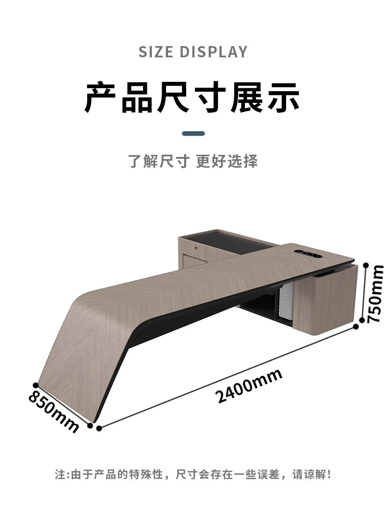 Designer Storage Office Desk Executive Modern Wooden L Shaped Office Desk Organizer Height Large Mesa Escritorio Furniture