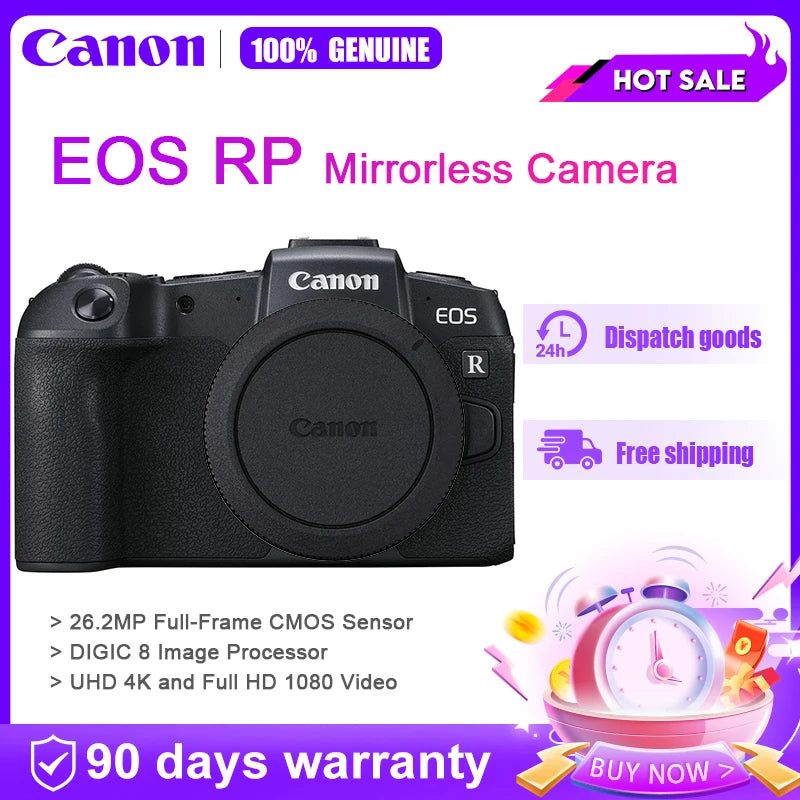 Canon EOS RP Full-Frame Mirrorless Digital Professional Camera 4K Video Body Or With RF 24-105 MM F4 STM USM Lens