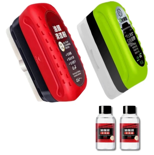 Car Glass Cleaner Cleaning Agent Powerful Windshield Cleaner Car Glass Sponge Cleaning Brush Water Spots Stain Auto Removal Oil