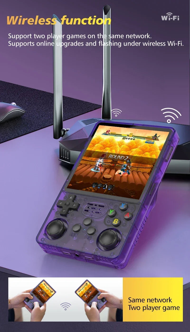 TOP Sale 4"IPS Big Screen R36S Plus Retro Handheld Game Console Linux 64-bit System RK3326 Portable Pocket ARKOS 2.0 R36SPLUS