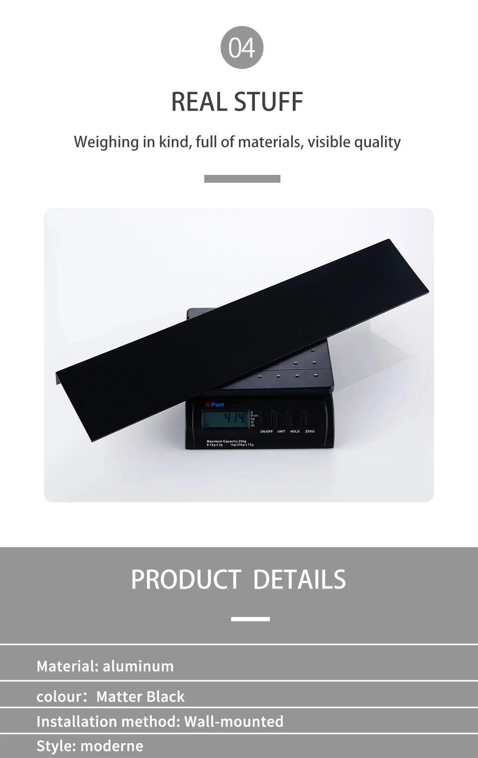 Matt Black Wall Shelf Bathroom Shelves Bathroom Accessories 30-50cm Modern Kitchen Shower Bath Storage Rack Wholesale Promotion