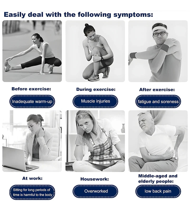 Electric Fascia Massager EMSMicro Current Vibration Deep Tissue Compression Muscle Relaxation Body Lifting Scraper Massage Knife