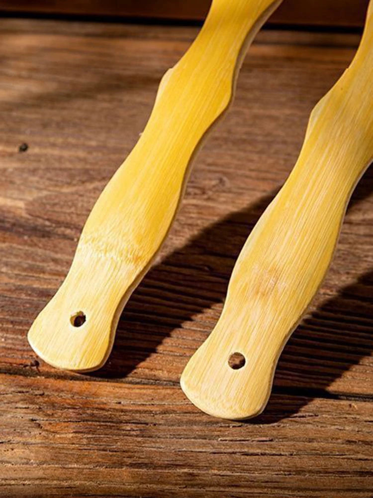 Bamboo Back Scratcher Aid Stick Scratching Massage Roller Long Wooden Body Large Stick for Men and Women Back Scratcher Massager