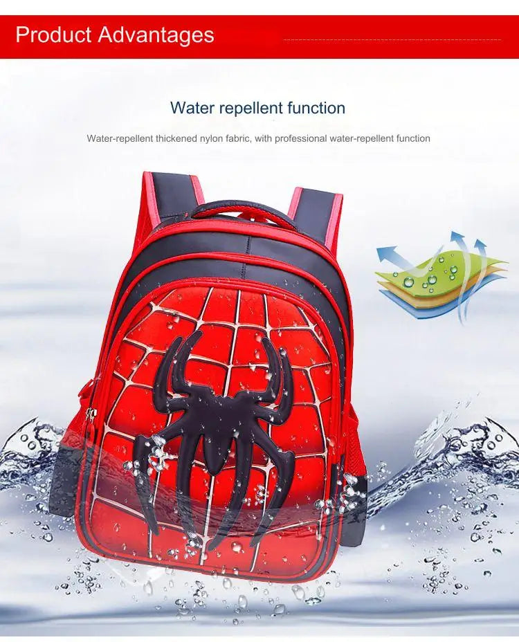 Spider King 3D Kids Backpack - Durable and Stylish Design!