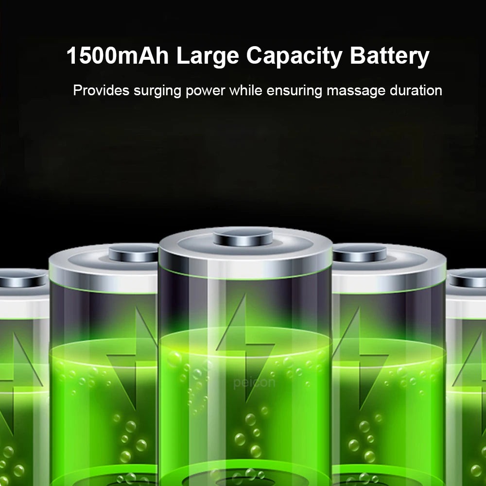 Fascia Gun High Frequency 6 Heads Muscle Massage Gun for Back Shoulder Legs Foot Body Muscle Pain Relief Fascia Massage Gun