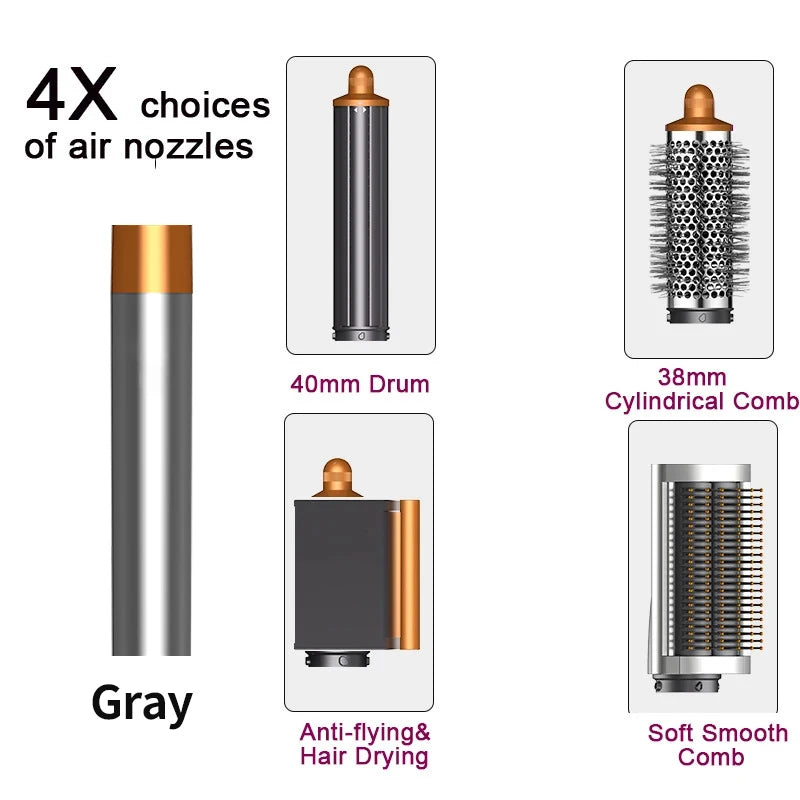 SenCiciMen X9 Multi Hair Styler Curling Iron Hair Hot Air Brush Curling Barrel Hair Dryer Salon Professional Curly Hair Styler