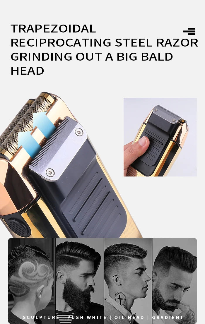 Kemei 2 in 1 Electric Shaver Men Electric Razor Rechargeable Beard Shaver Floating Hair Trimmer Face Care Beard Shaving Machine