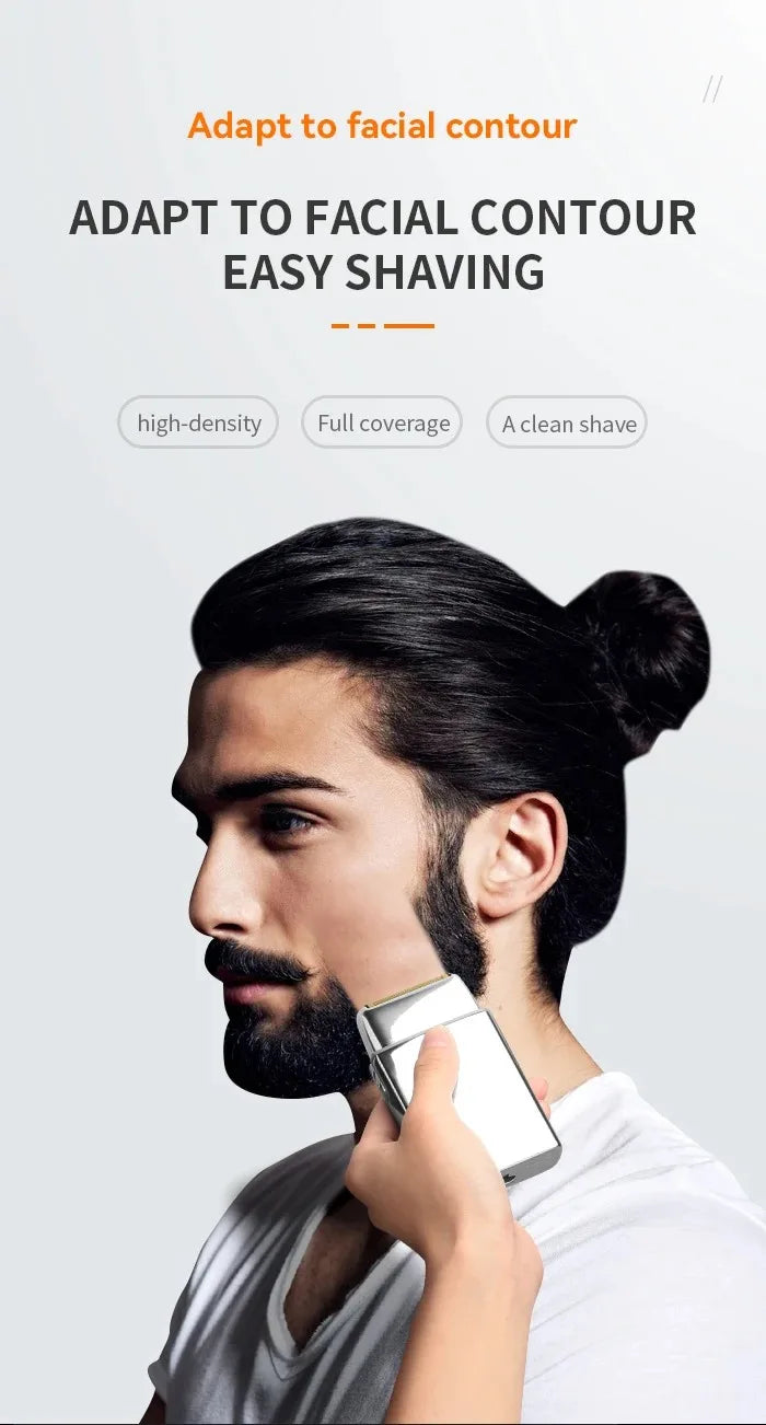 Kemei Tx5 Pro Metal Housing Barber Shop Hair Electric Shaver For Men Beard Bald Head Shaving Machine Rechargeable Electric Razor