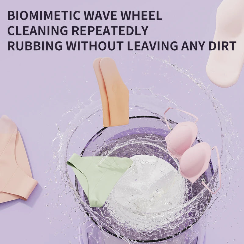 2L Wireless Mini Charging Wash in One Washing Machine Suitable for underwear, socks, pet clothes