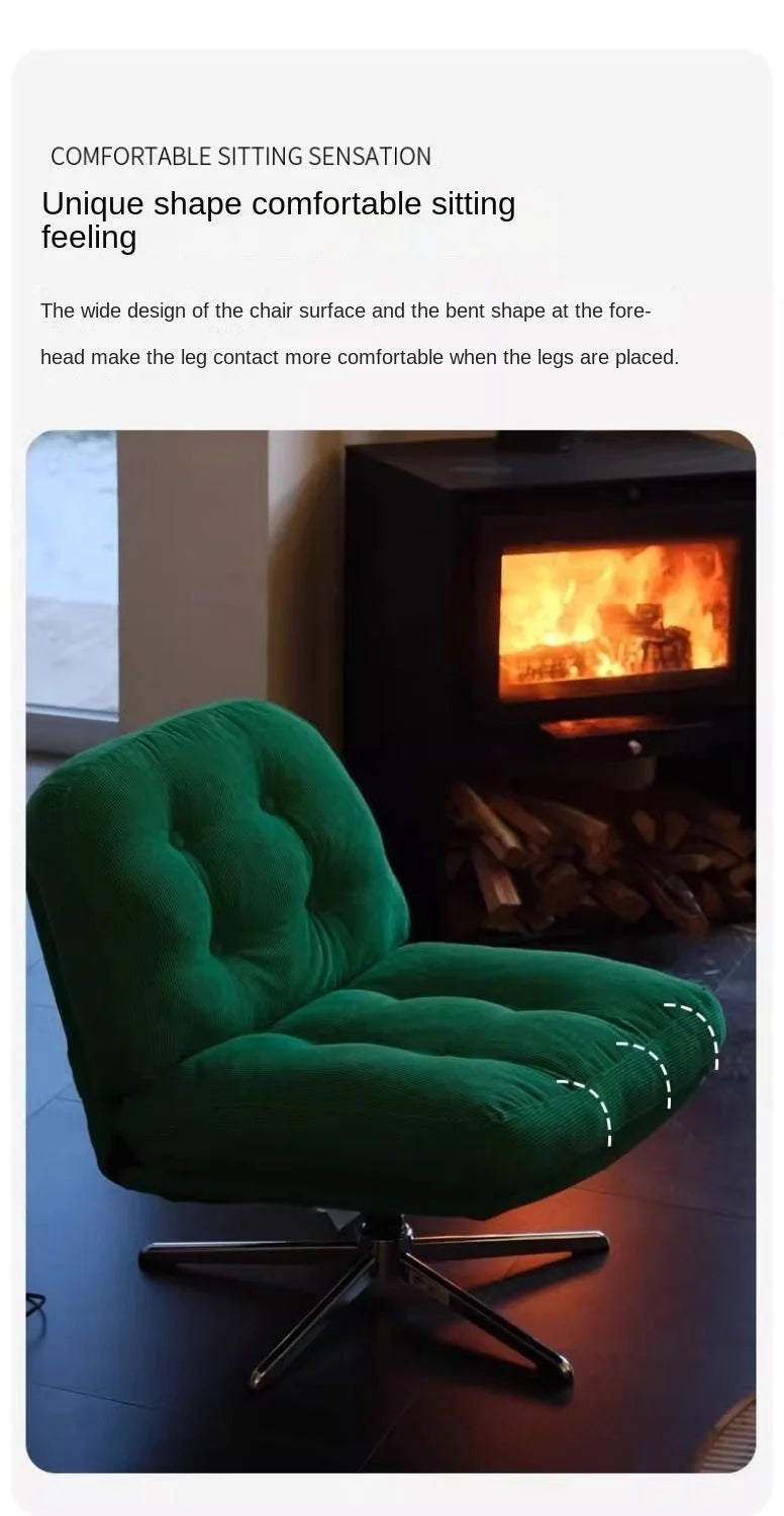 Realife Internet Celebrity Sofa Chair Dewey Ringer Leisure Chair Rotating Living Room Balcony Small Sized Single Chair 2025 New