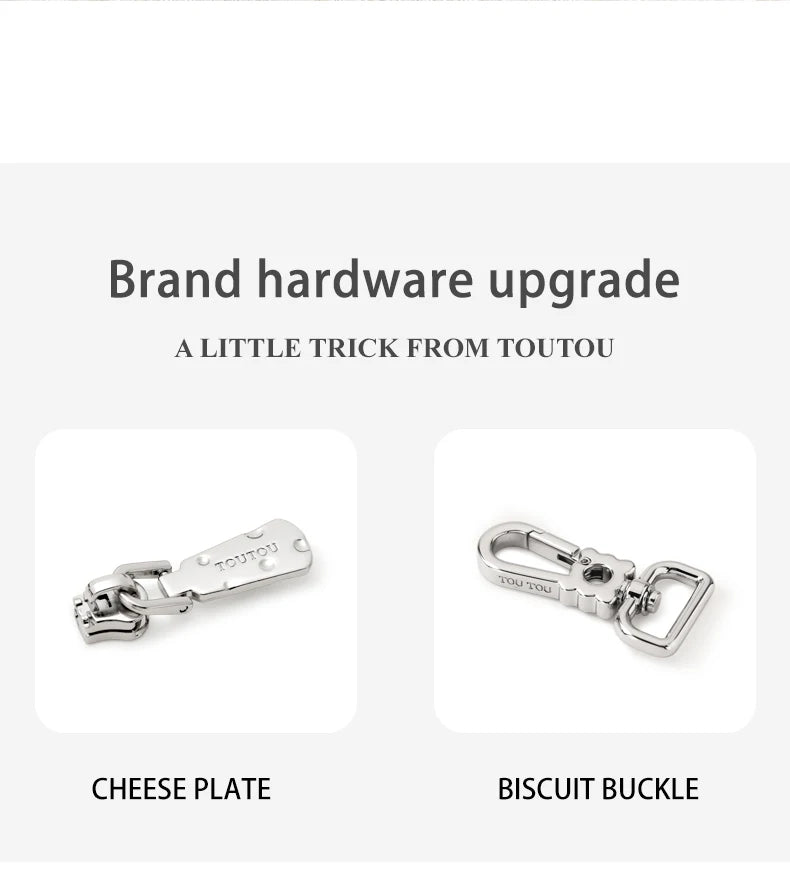 TOUTOU Women Boston Bowling Bag Charm Original Designer Brand White Handbag Adjustable Shoulder Strap Teacher Christmas Gift