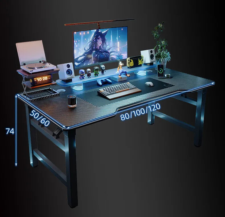 Modern Folding Computer Desk Light Designer Standing Gaming Office Desk Height Adjustment Bureaux De Chambre Furnitures