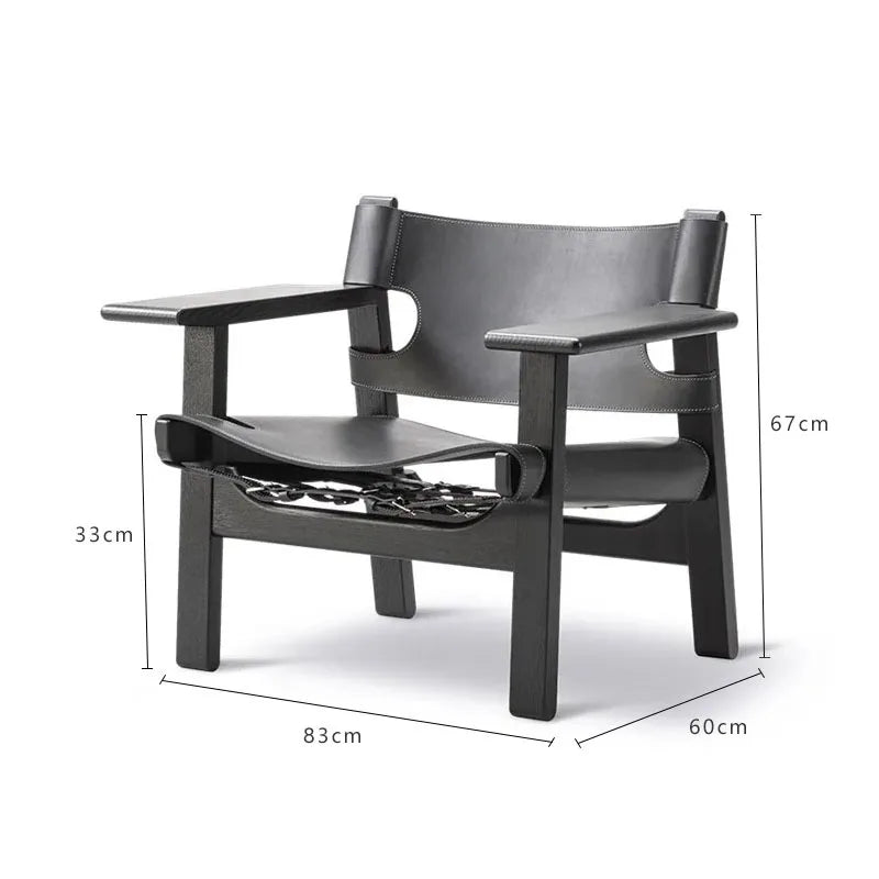 H2O Spanish Sofa Chair Saddle Leather Hunting Chair Living Room Balcony Single Sofa Chair Living Room Home Hot New