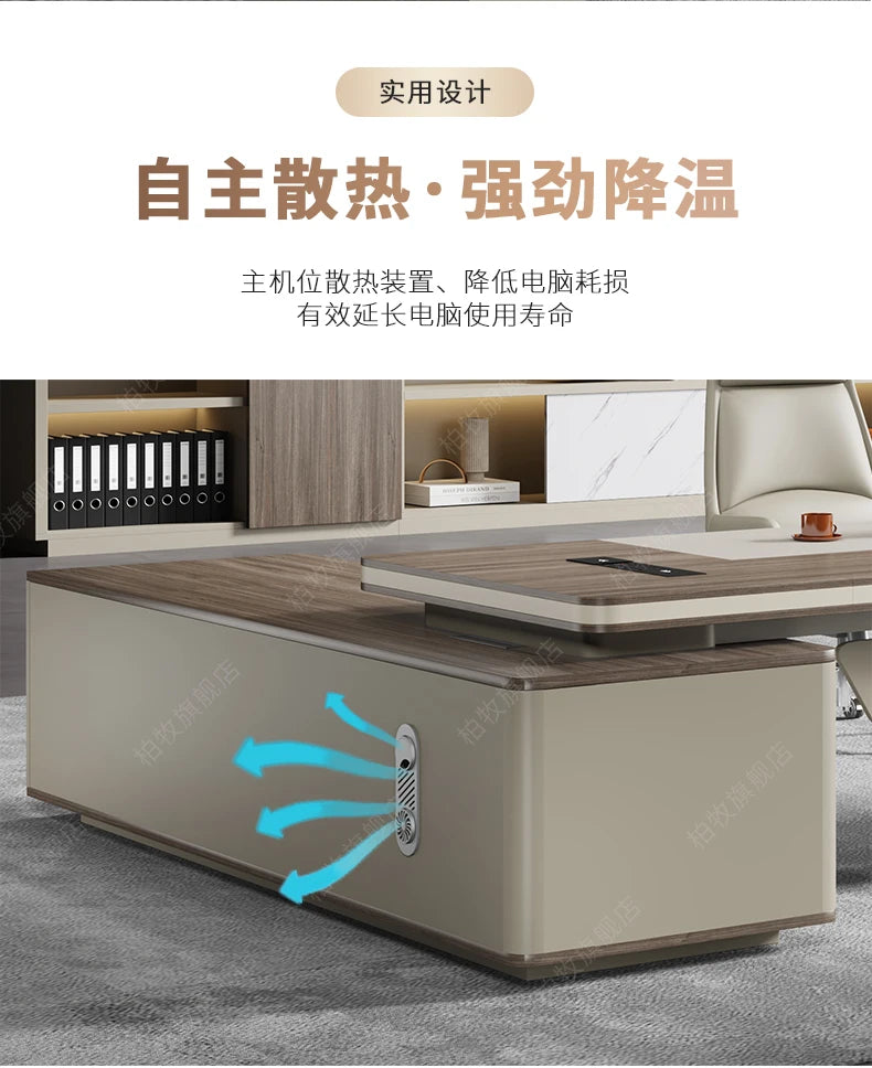 Organizer Designer Office Tablet Asthetic Monitor Executive Office Desk Study Gaming Escritorios De Computadora Furniture