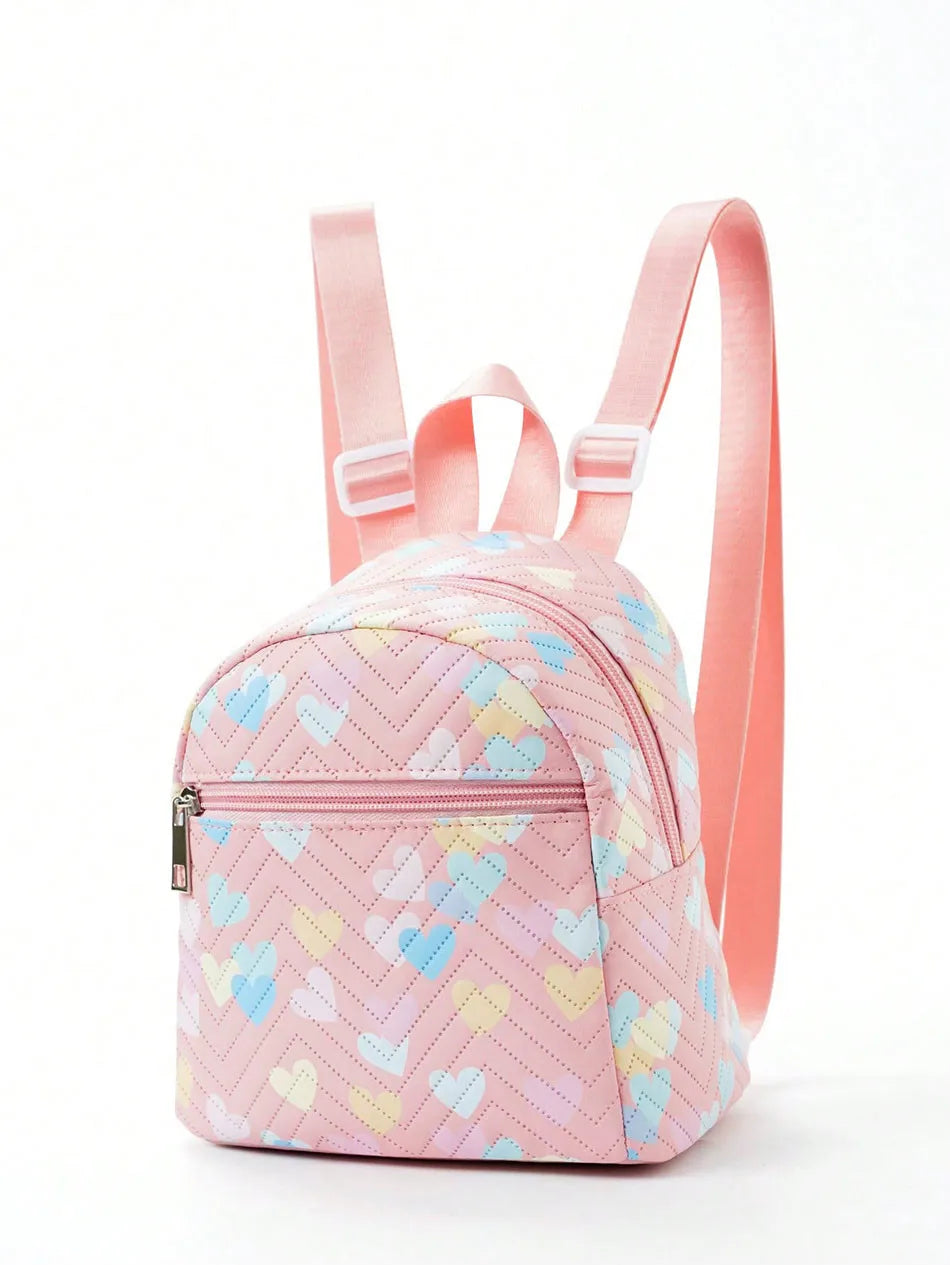 Girls Rainbow Unicorn Mini Backpack Children Kids Multicolored PU School Bag with Style and Durability for Little Fashionistas