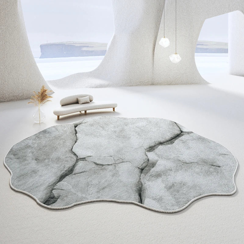 Light Luxury Bedroom Decor Irregular Carpet Large Area Carpets for Living Room Washable Lounge Soft Floor Mat Home Anti-slip Rug