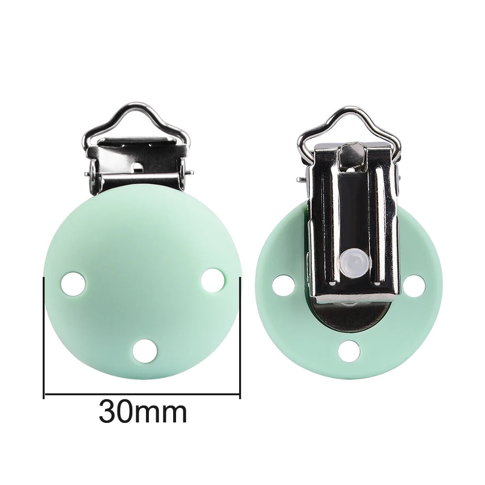 Lofca Silicone Clip 5 PCS Baby Pacifiers for DIY Pacifier Chain Nursing Teething Baby Gifts Food Grade Free BPA Baby