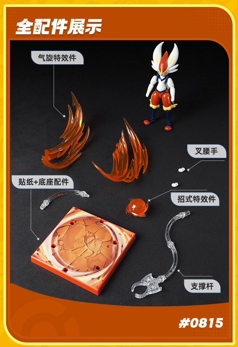 Original Blokees Pokemon Pikachu Eevee Charmander Charizard Greninja Meowscarada Ceruledge Cartoon Characters Building Block Toy