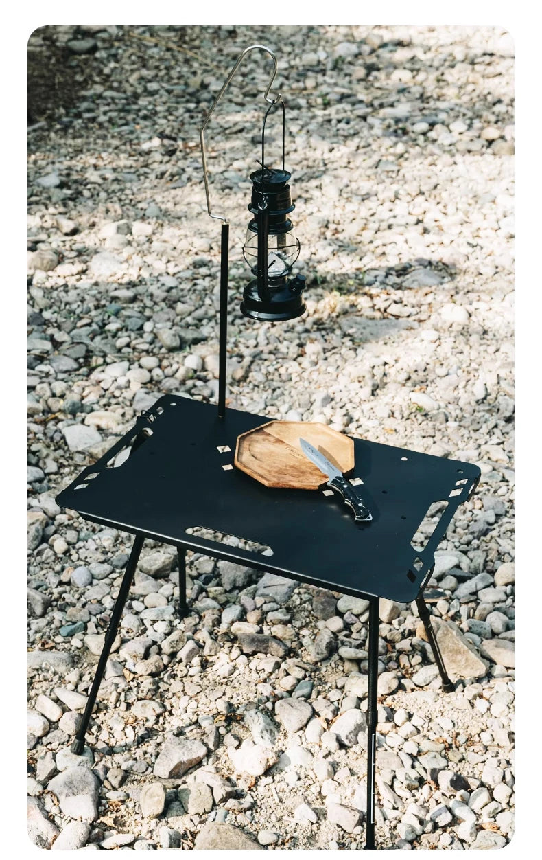 WESTTUNE Outdoor IGT Tactical Table Lightweight Multifunctional Folding Aluminum Alloy Camping Picnic Table with Adjustable Legs