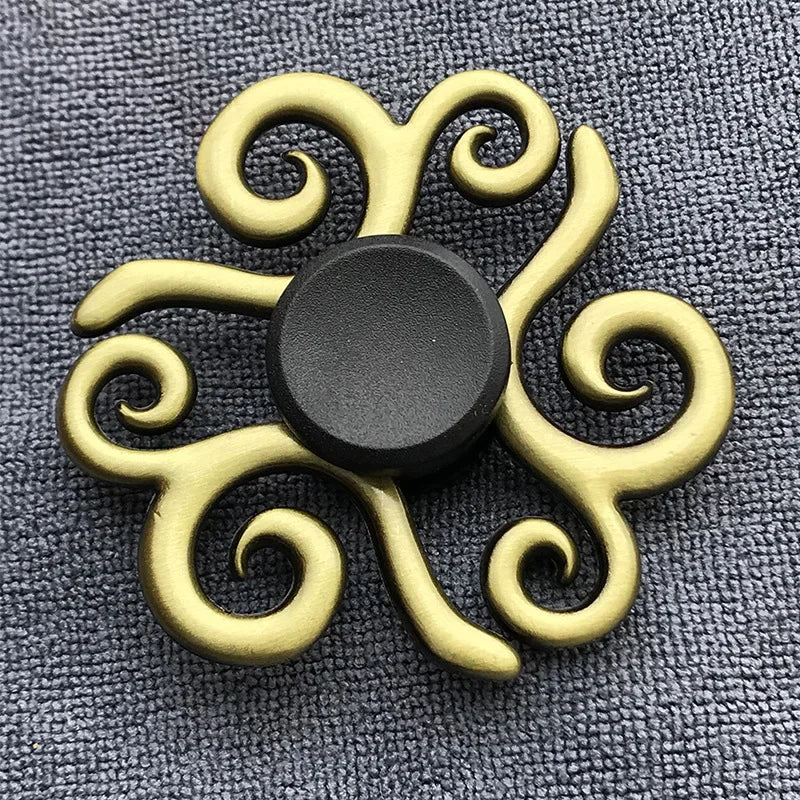 New Bronze Metal Alloy Fidget Spinner R188 Mute Bearing Hand Spinner Fingertip Gyro Stress Relief Toys For Kids Adult