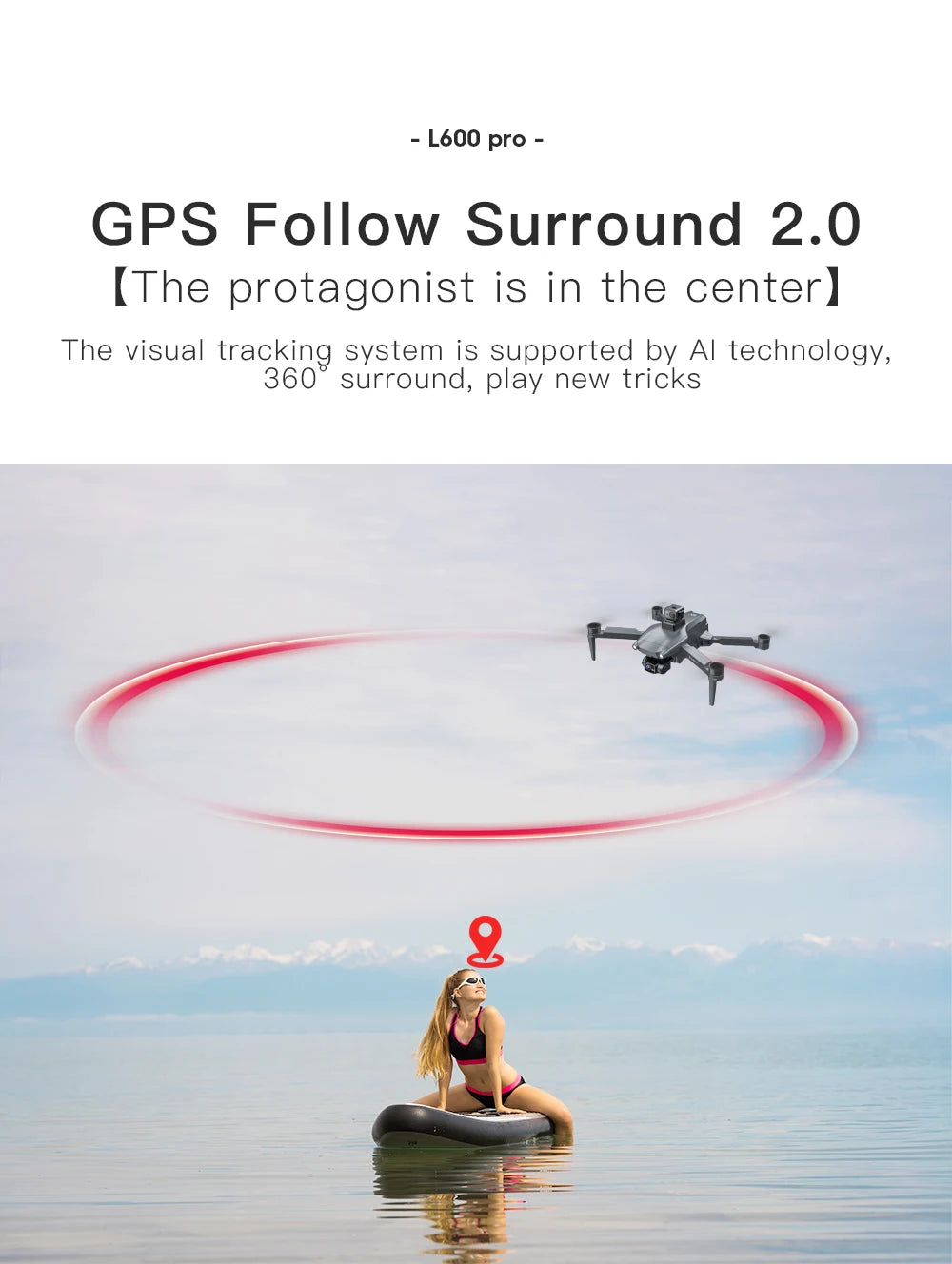 L600 PRO GPS Drone Professional 4K HD Dual Camera 360° Obstacle Avoidance Brushless Motor 5G WIFI FPV RC Quadcopter Toys Dron