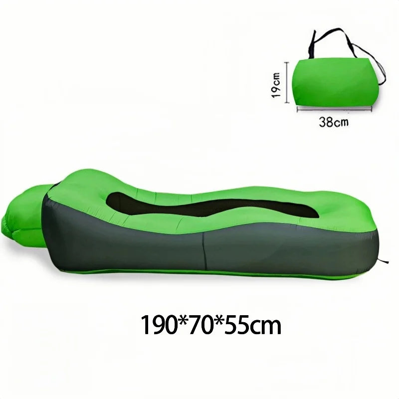 Outdoor Inflatable Sofa Boat, Amphibious Portable Lazy Inflatable Bed, Camping Music Festival Mattress Cushion, Leisure Vacation