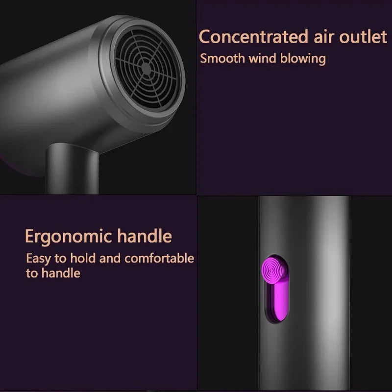 New High-Speed Hair Dryer High-Power Negative Ion Cold And Hot Ultra Silent Professional Hair Dryer For Home Hair Salons