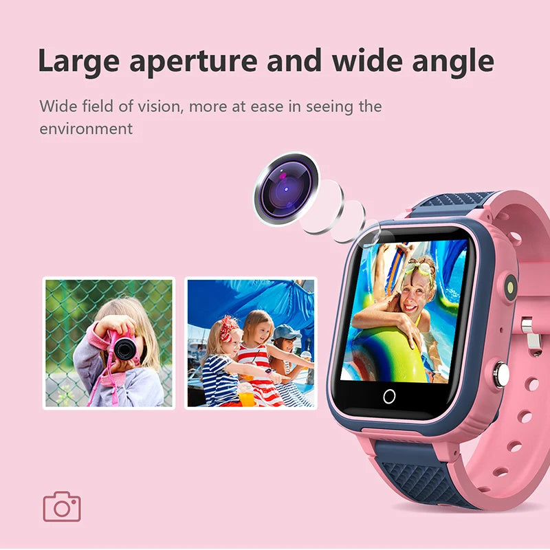 Kids 4G Smart Watch LT21 4GB GPS WIFI Video Call IP67 Waterproof Child Smartwatch Camera Monitor Tracker Location Phone Watch