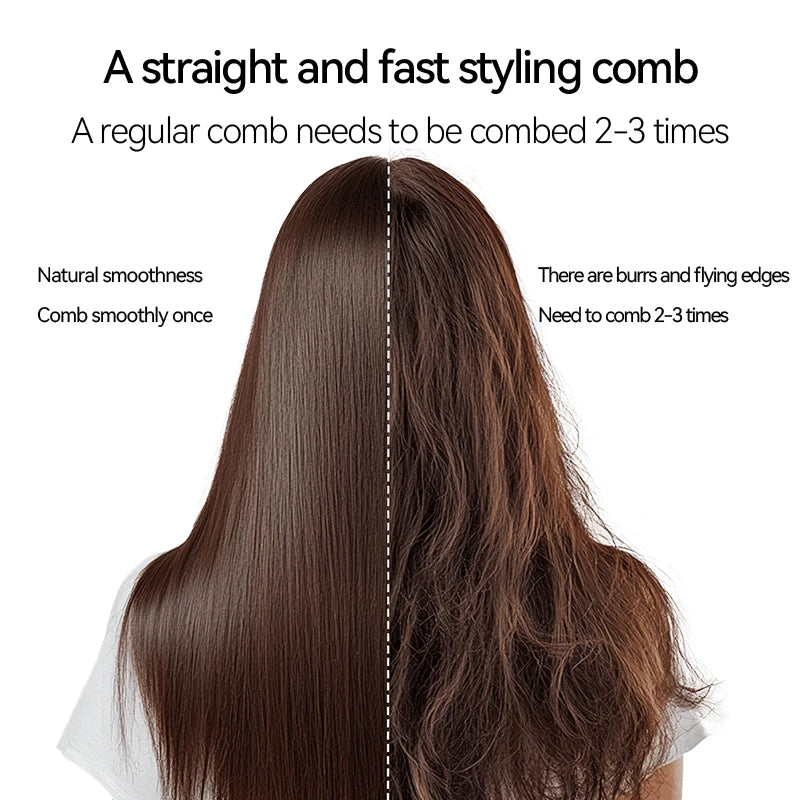 KSKIN Top Hot Sale Hair Straightener 2 in 1 Mini Brush Multifunctional Professional Hair Flat Iron Hair Comb