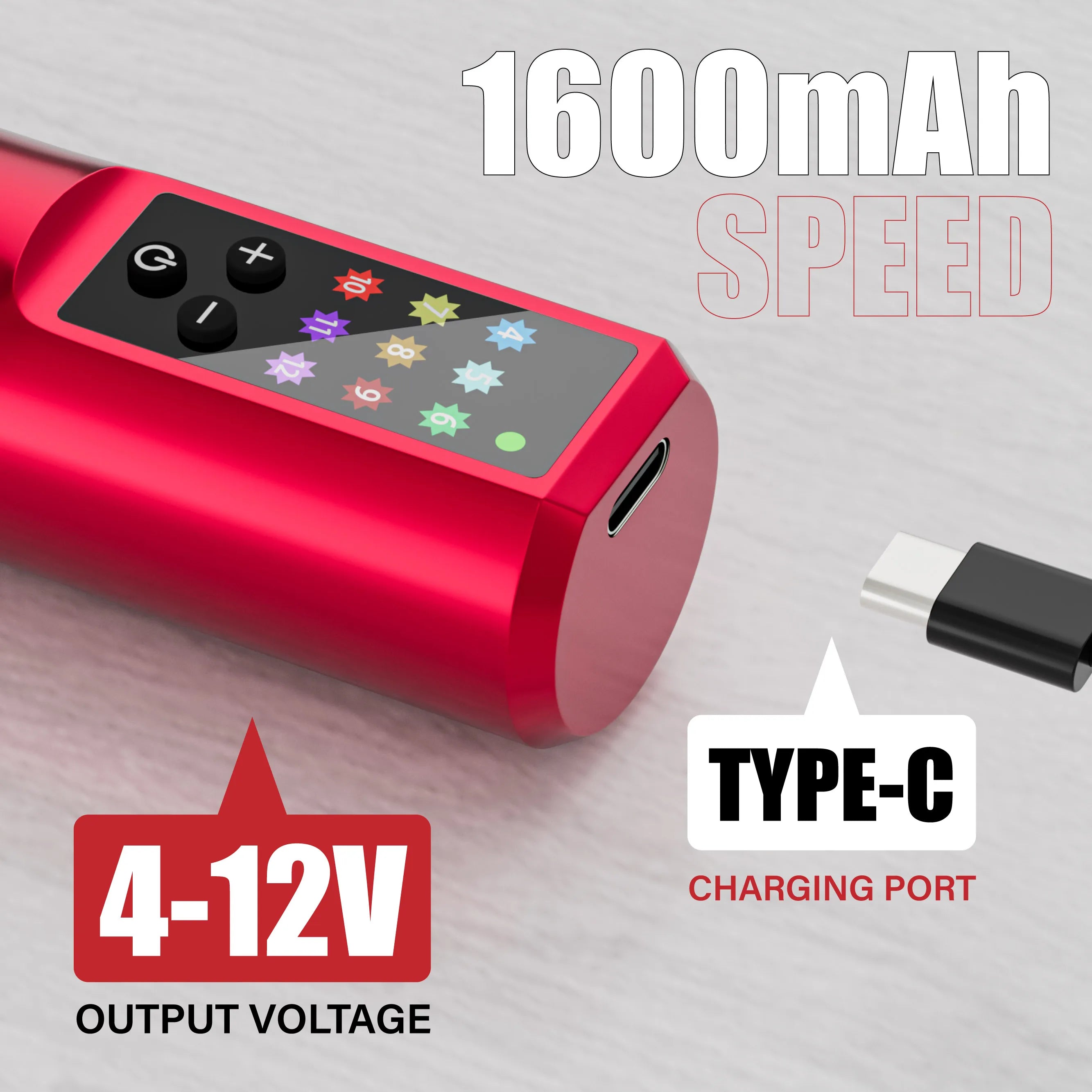 NeebolRotary Wireless Tattoo Machine Kit Complete Tattoo Set with 20PCS Cartridge Needle Permanent Makeup Tool for Tattoo Artist