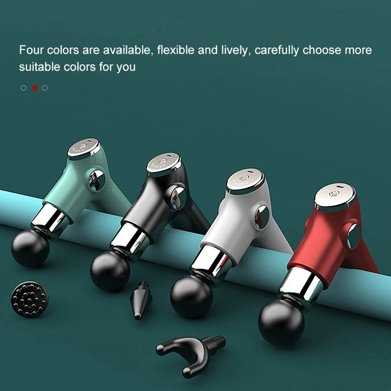 32 Speed LCD Body Massge Gun Vibration Neck Massager Portable Fitness Device For Body Neck Arm