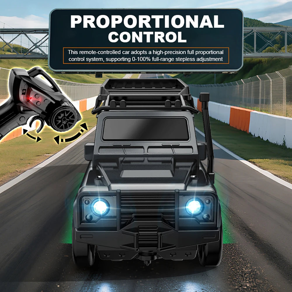 1: 64 Desktop Drift Car Four-Wheel Drive Full Proportion Mini Racing Toy With Rechargeable Battery, Children's Holiday Gift