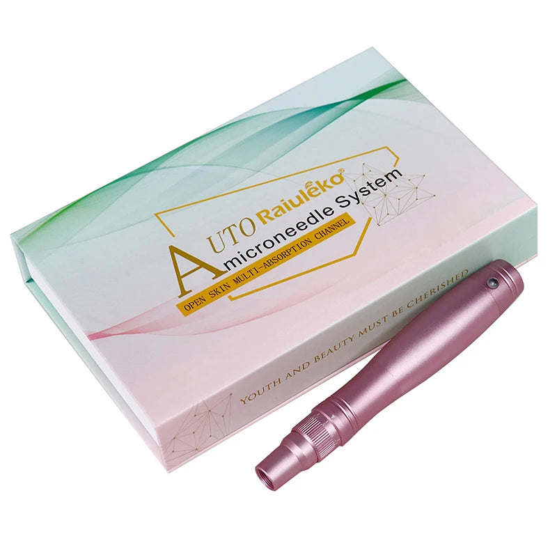Professional Derma Pen Microneedle Pen With Needles Cartridges Skin Care Device Wireless Microneedling Machine Beauty Tool